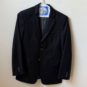 Joseph Abboud 2pc Black Pinstripe Suit (Jacket and Pants) Boy’s Size 14